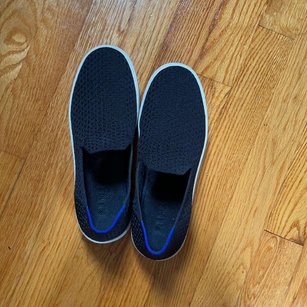 Rothy’s black honeycomb sneaker